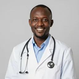 Dr. Brian Kamau, AI-generated portrait of a fictional doctor